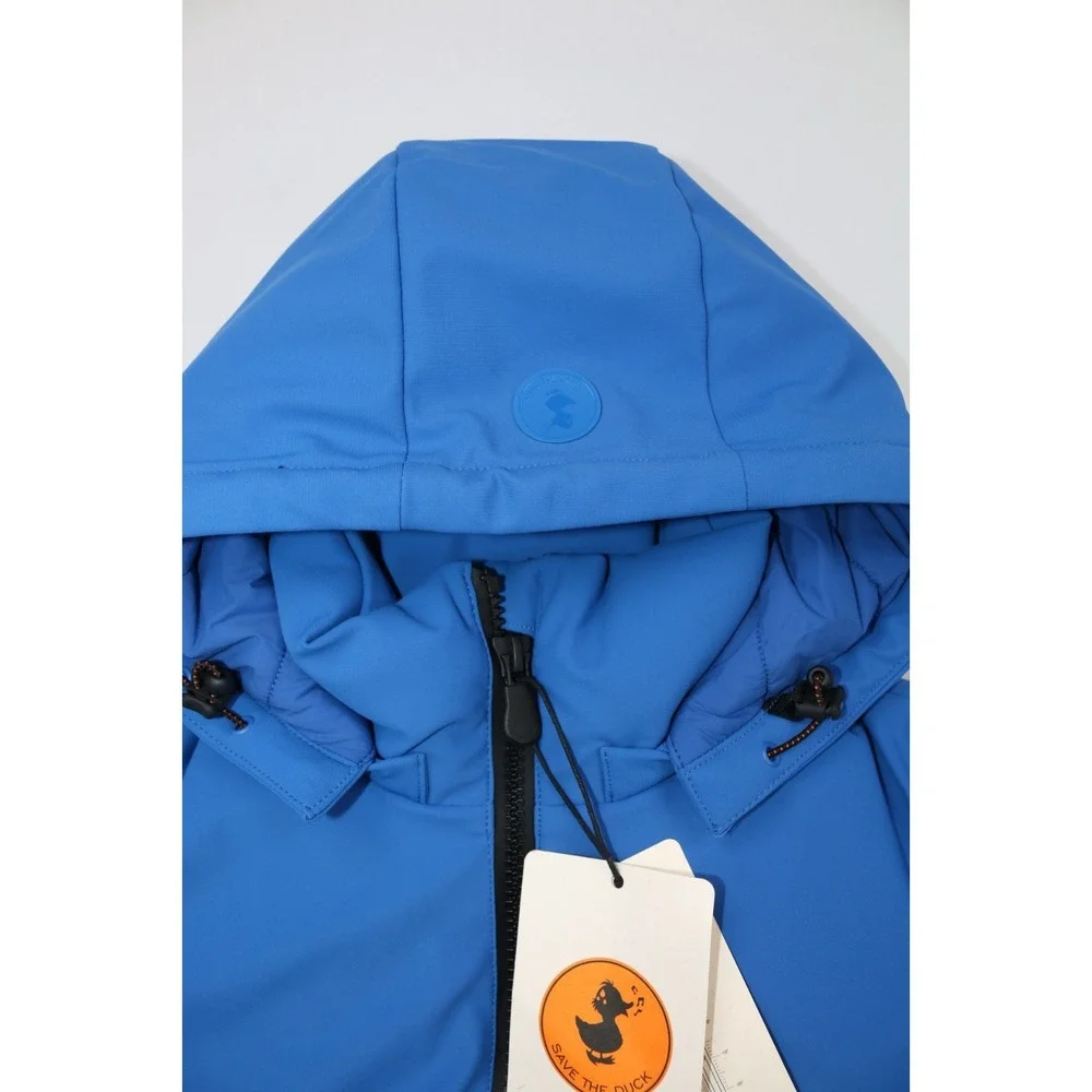 Save The Duck Womens Lexy17 Lila Plumtech Mid Jacket Blue Black Sz XS HeatRetain - Picture 6 of 16